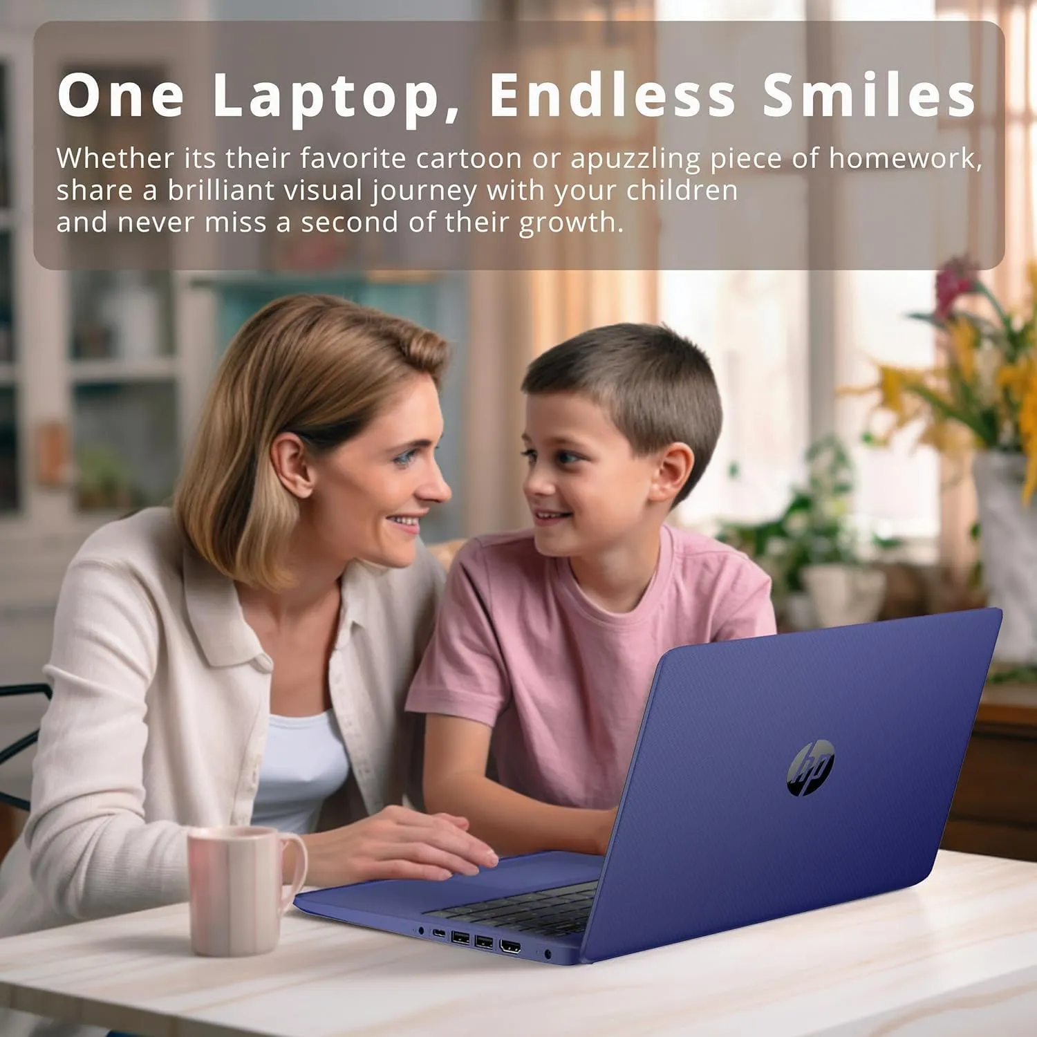 HP Premium 14" Stream HD Laptop, Intel Celeron N4120 CPU, 16GB RAM, 64GB eMMC, Webcam, Intel UHD Graphics, 1 Year Office, Bluetooth, WiFi, HDMI, Windows 11s, Blue, 32GB Hotface USB Card