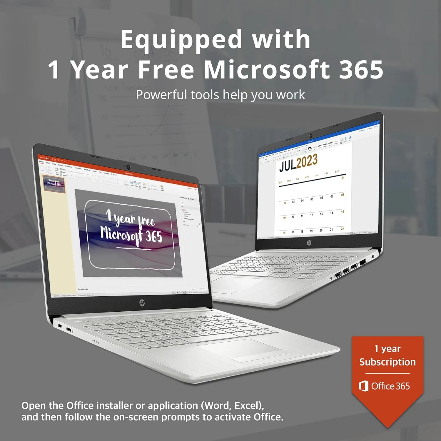 HP Premium Stream 14" HD BrightView Laptop, Intel Celeron N4120, 8GB RAM, 64GB eMMC, Intel UHD Graphics, 1 Year Office 365, WiFi 5, Bluetooth, HD Webcam, Win 11s, Silver, 32GB Hotface USB Card