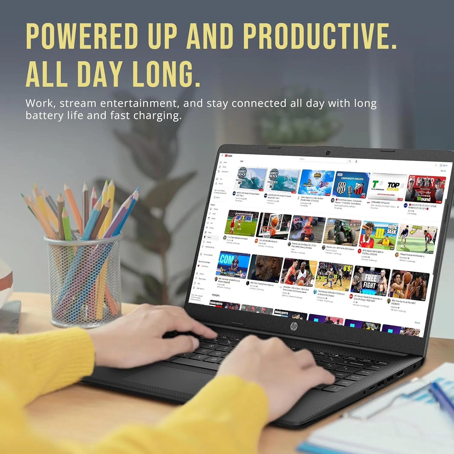 HP Stream 14" HD BrightView Laptop, Intel Celeron N4120, 16GB RAM, 256GB Storage (128GB eMMc 128GB USB Card), Intel UHD Graphics, 720p HD Webcam, 1 Year Office 365, Bluetooth, WiFi, Win 11s, Black
