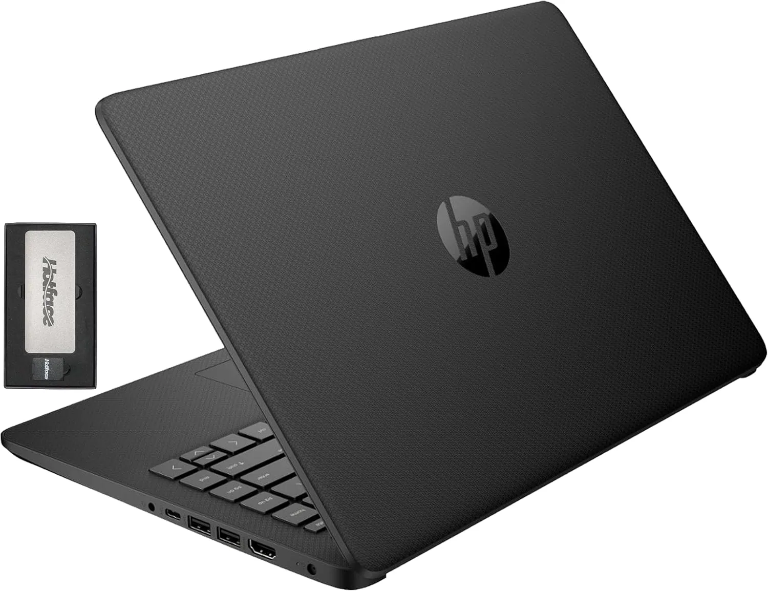 HP Stream 14" HD BrightView Laptop, Intel Celeron N4120, 16GB RAM, 416GB Storage (128GB eMMC   288GB Docking Station Set), Intel UHD Graphics, 720p Camera, Wi-Fi, 1 Year Office 365, Win 11 S, Black