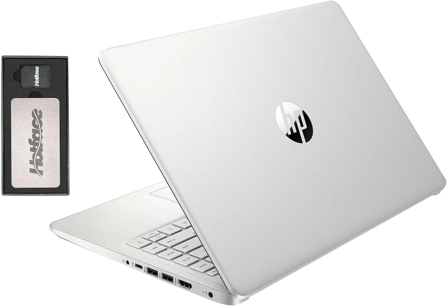 HP Stream 14" HD BrightView Laptop, Intel Celeron N4120, 8GB RAM, 288GB Storage (128GB eMMC   160GB SSD Docking Station Set), Intel UHD Graphics, HD Webcam, Wi-Fi, 1 Year Office 365, Win 11 S, Silver