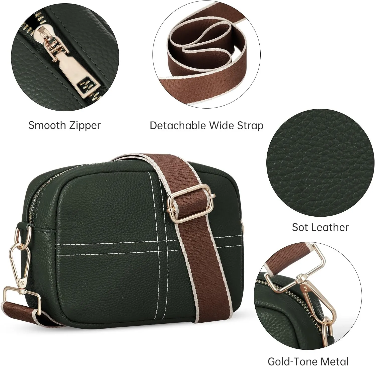 HUA ANGEL Quilted Crossbody Bags for Women, Trendy Small Crossbody Travel Purses Vegan Leather Cellphone Shoulder Handbags