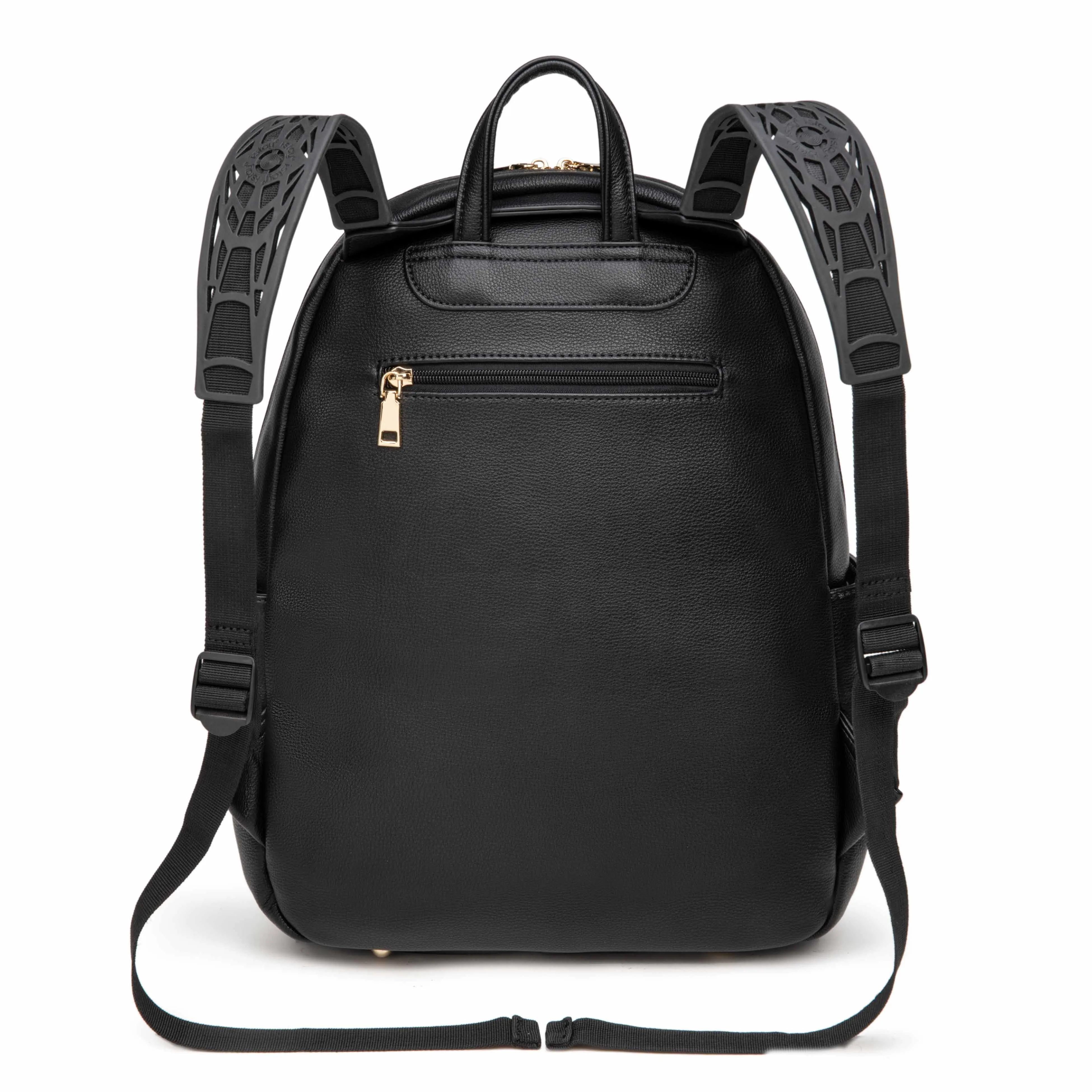 i-stay 13.3" Womens Laptop - Tablet Backpack with Clutch Bag - Black