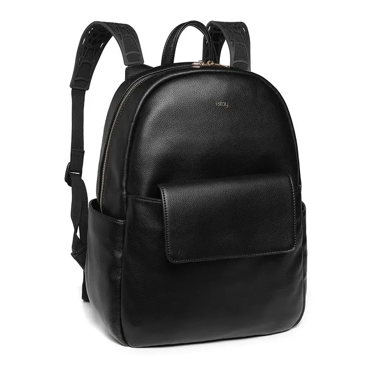 i-stay 13.3" Womens Laptop - Tablet Backpack with Clutch Bag - Black