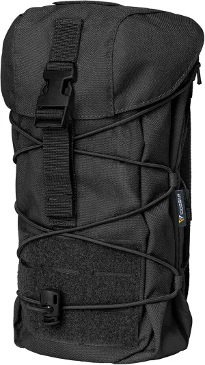 IDOGEAR Tactical Pouch Molle Drawstring Magazine Dump Pouch Mag Recycling Pouch Universal Bag (Black)
