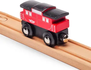 inc. Wooden Train Caboose # 9 - Compatible with other Major Name Brand Wooden Train Sets and Wooden Train Tracks