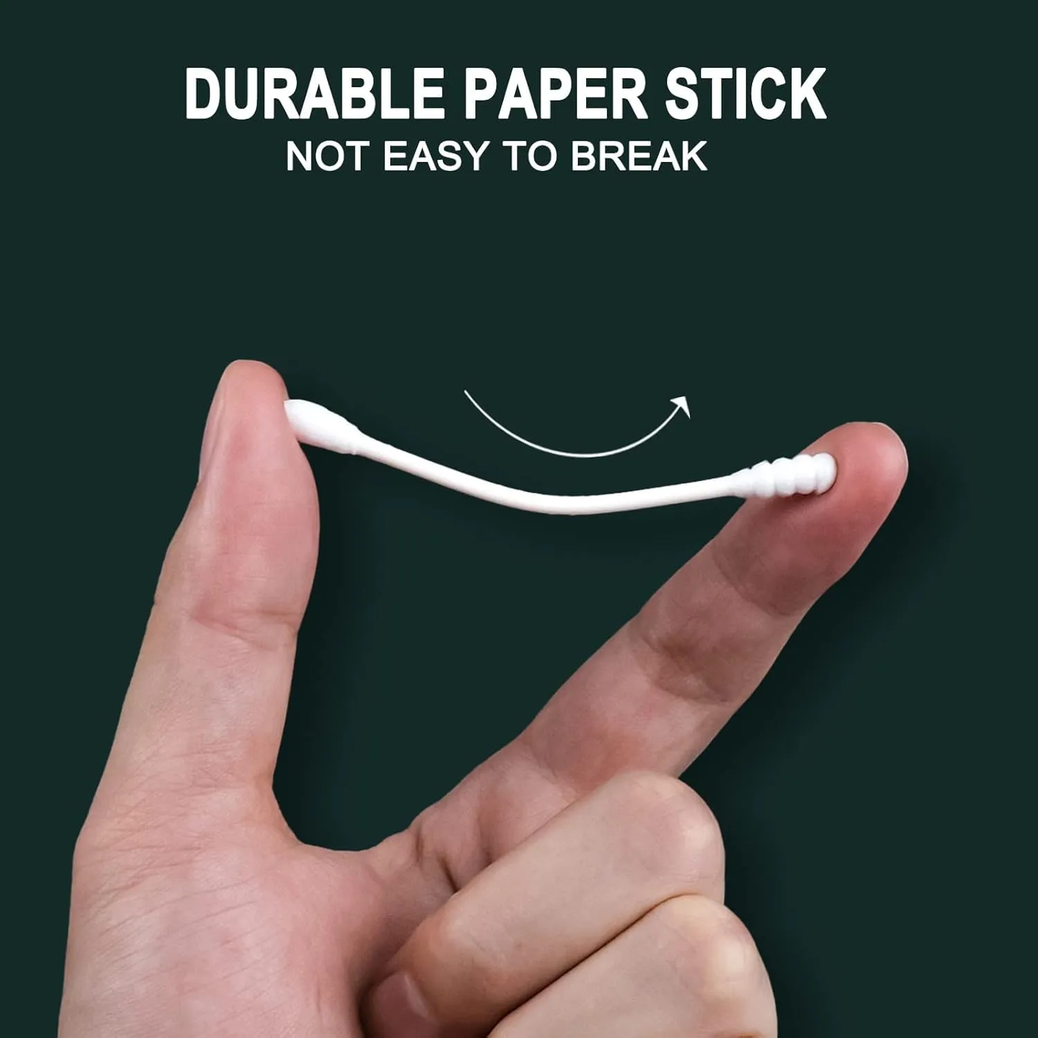 Individually Wrapped Cotton Swabs, Cotton Stick, Travel Individually Wrapped Double Tipped Cotton Swabs for Ear,Makeup,Clean (1000 Count（Round-Sprial）)