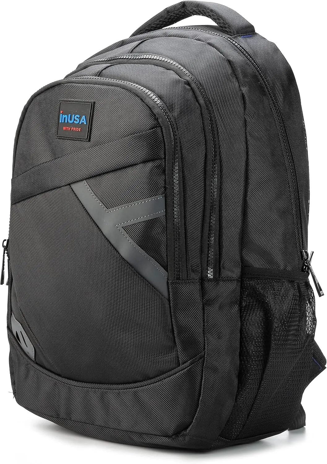 InUSA APACHE Executive Backpack for 15.6-inch Laptop | Multi-Compartment, Spacious Storage, Waterproof Outer Bag Shell, Easy Carrying with Reinforced Straps | Black