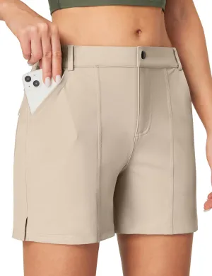 IUGA 5" Hiking Golf Shorts with Pockets Quick Dry Womens Cargo Shorts Casual Summer Short