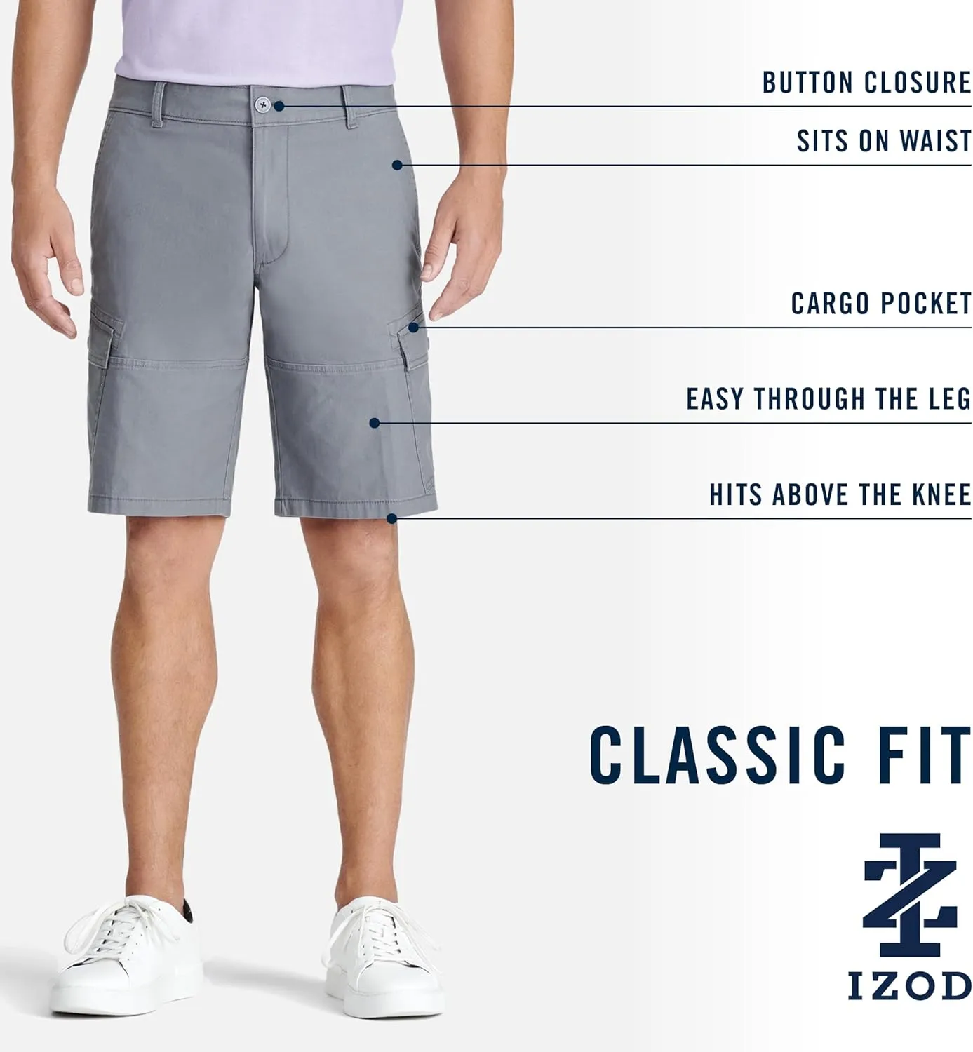 IZOD Men's Golf Swing Flex Stretch Cargo Short