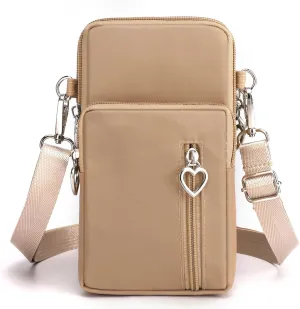 JANKS Small Crossbody Bag for Women - Mini Phone Purses with Crossbody Strap and Wallet - Nylon Arm Bag