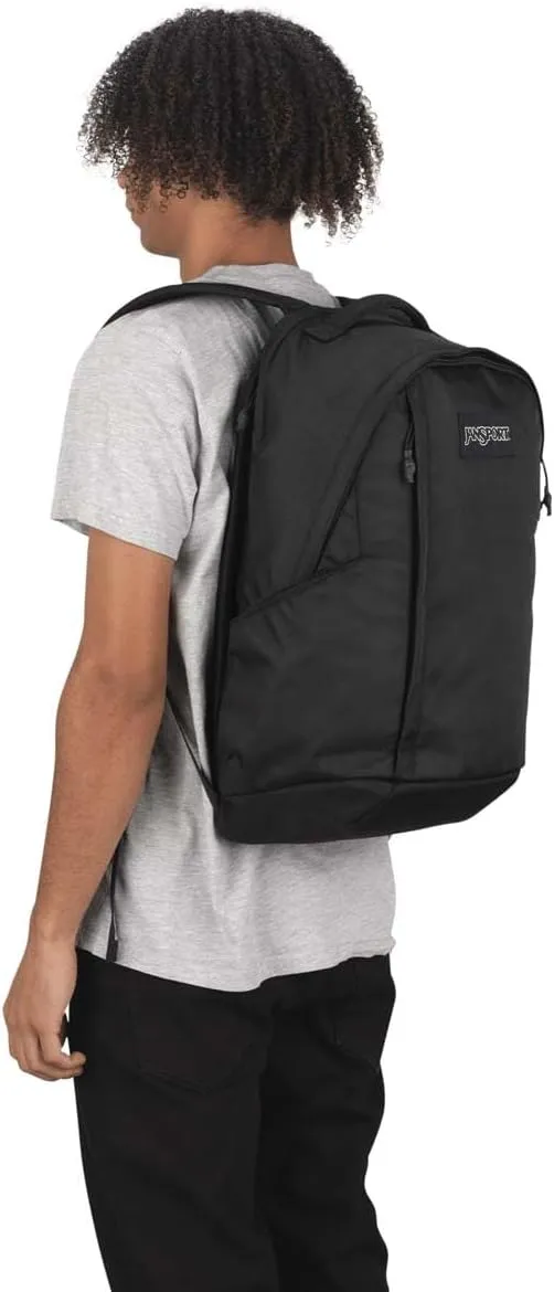 JanSport Station Pack – Large Backpack with Side Access Padded Laptop Sleeve, Dual Water Bottle Pockets, and Organizer Loft Pocket, Black