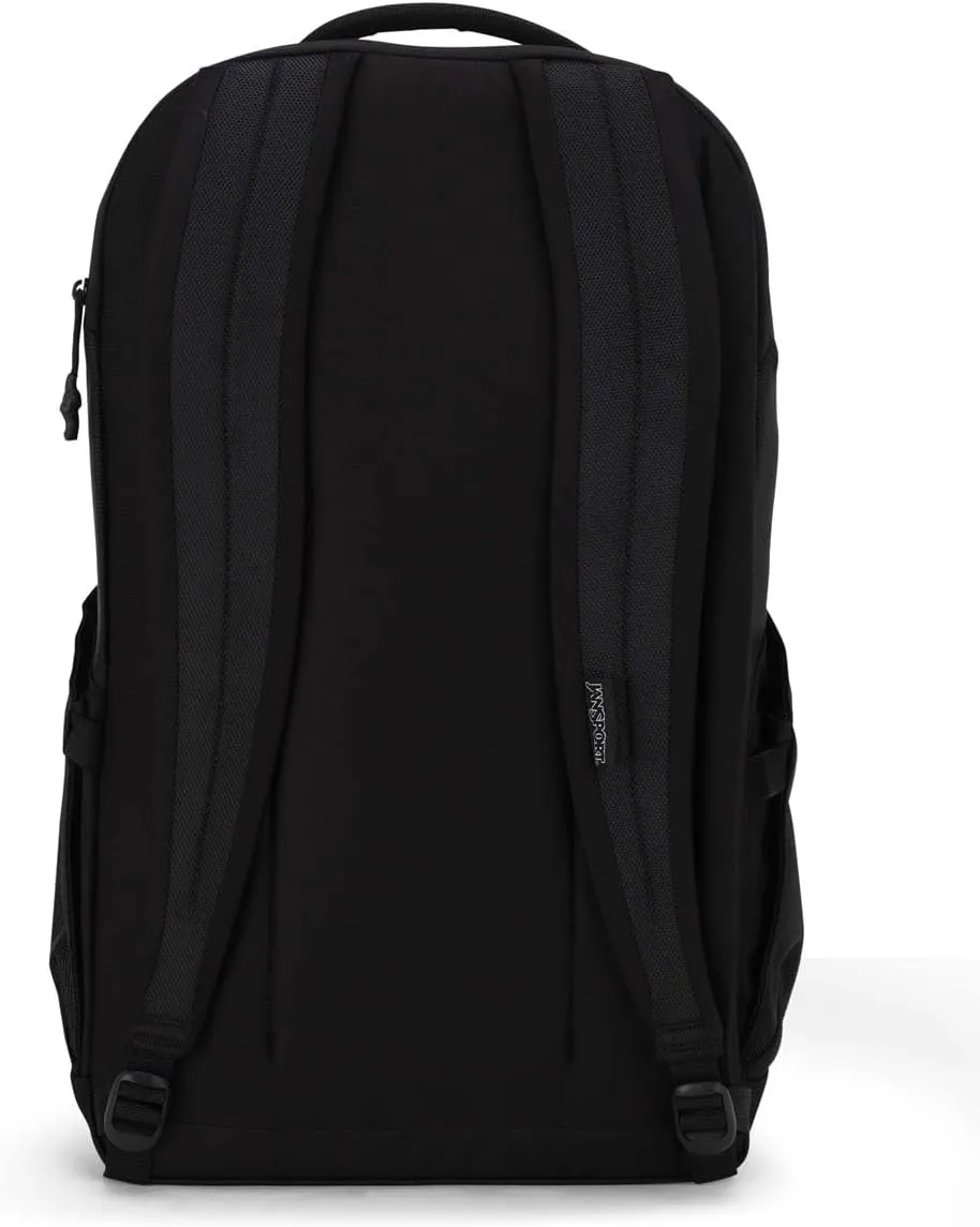 JanSport Station Pack – Large Backpack with Side Access Padded Laptop Sleeve, Dual Water Bottle Pockets, and Organizer Loft Pocket, Black