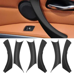 Jaronx Compatible with BMW 3 Series E90/E91 Door Handle Covers, 6PCS Door Pull Handle Cover for BMW 325i 328i 335i 330i 2006-2011, Left and Right Passenger Side (Black)