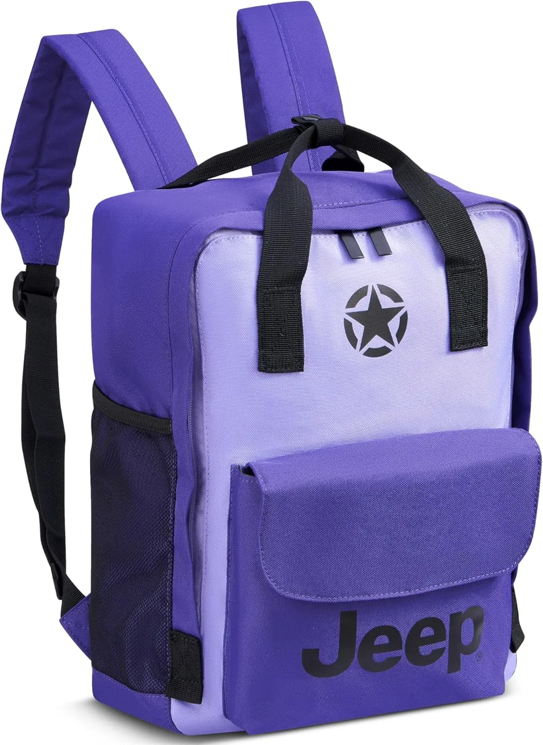 Jeep JS014D Tote Travel Backpack, Purple, 14" Laptop