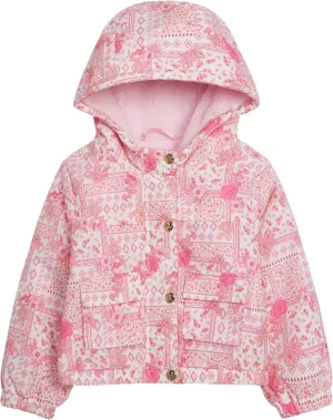 Jessica Simpson Girls' Midweight Hooded Utility Jacket