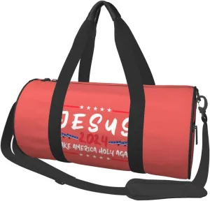 Jesus Make America Holy Again Duffel Bag Gym Bag Travel Sports Tote Large Foldable Beach Swim Yoga7