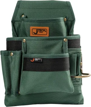 Jetech Tool Belt Pouches Bag with 3 Pocket - Heavy Duty Utility Pouch for Electrician, Carpenters, Craftsman, Gardening