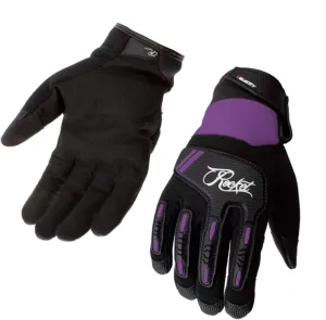 Joe Rocket Women's Velocity 3.0 Glove (Black/Purple, Medium) (2025-1803)