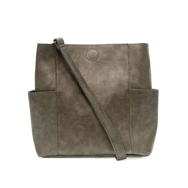 JOY ACCESSORIES KAYLEIGH BUCKET BAG - PEWTER