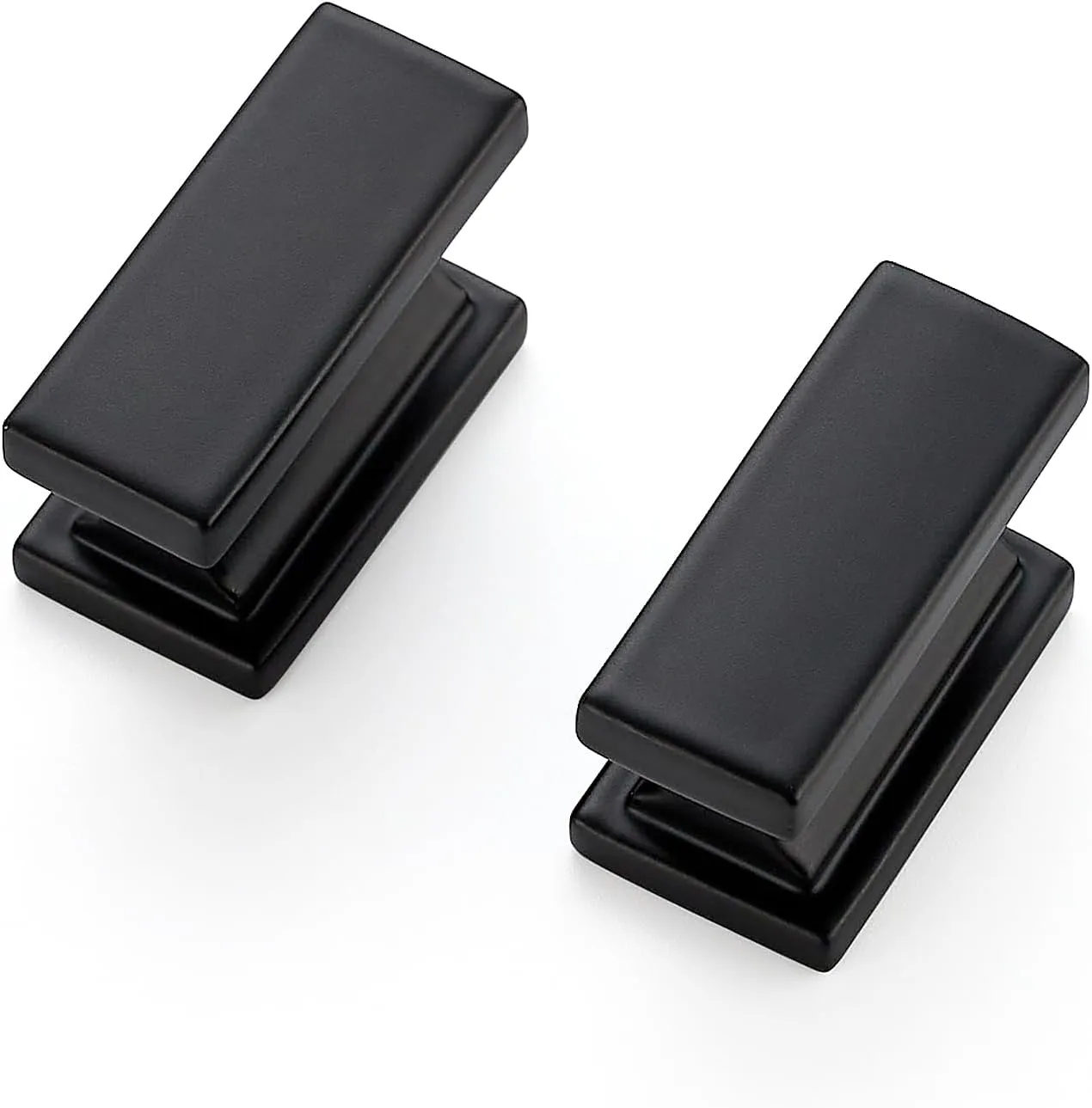 JOY DECOR 10 Pack Matte Black Cabinet Knobs and Handles - Single Hole Kitchen Door Pulls for Cabinets