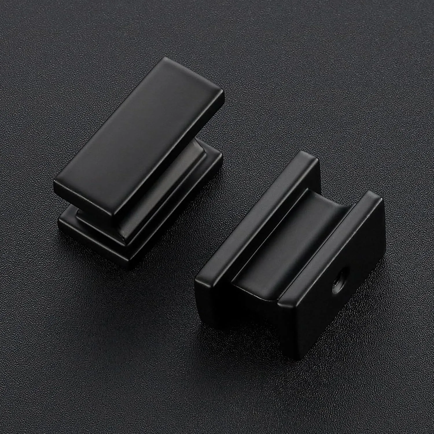 JOY DECOR 10 Pack Matte Black Cabinet Knobs and Handles - Single Hole Kitchen Door Pulls for Cabinets
