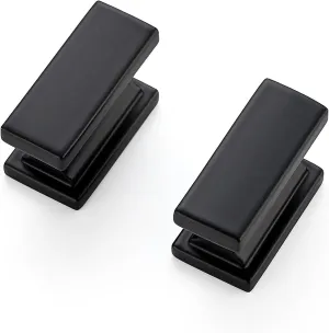 JOY DECOR 10 Pack Matte Black Cabinet Knobs and Handles - Single Hole Kitchen Door Pulls for Cabinets