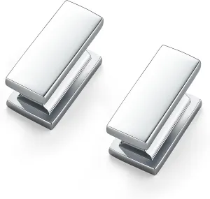 JOY DECOR 10 Pack Polished Chrome Cabinet Knobs - Single Hole Kitchen Cabinet Door Handles and Drawer Pulls