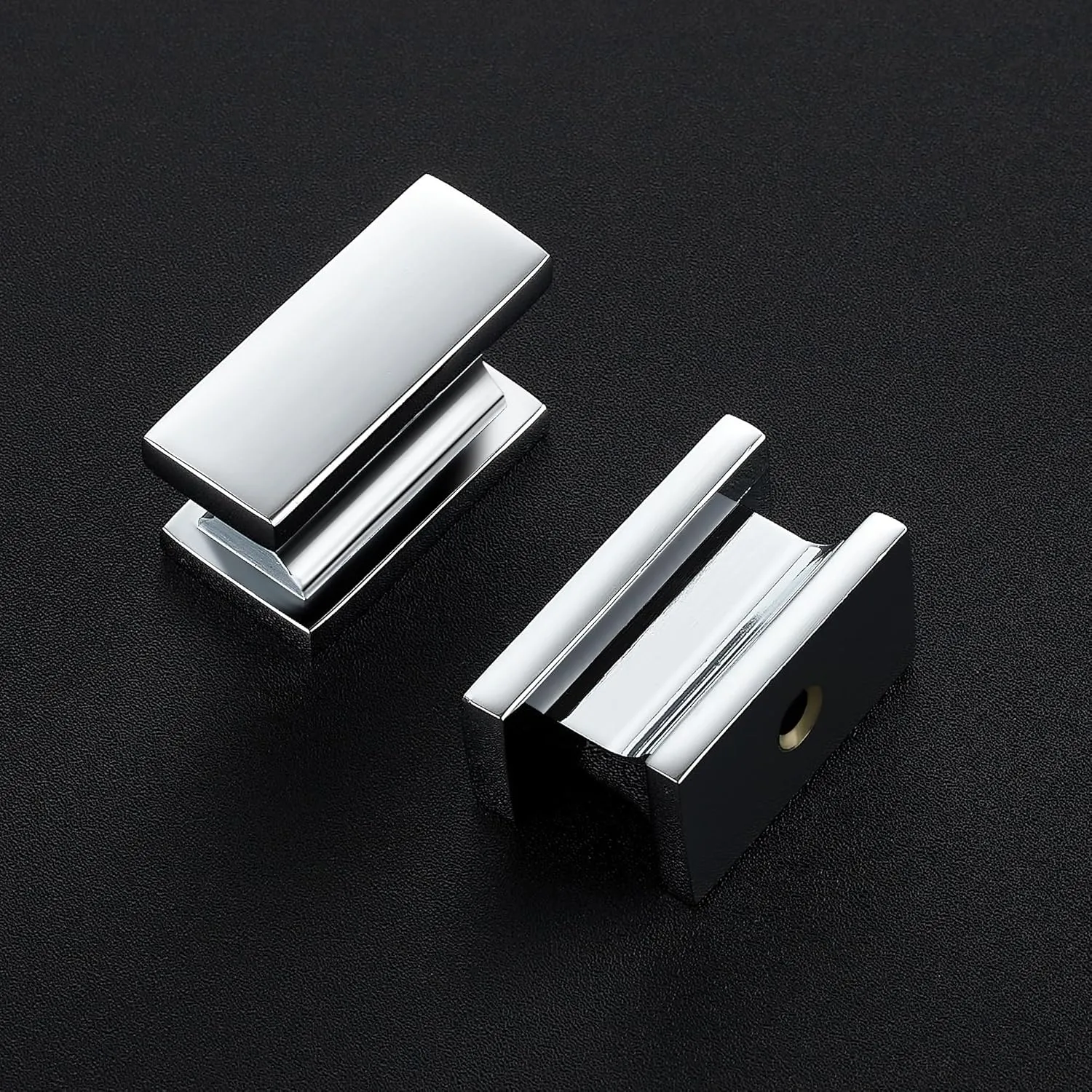 JOY DECOR 10 Pack Polished Chrome Cabinet Knobs - Single Hole Kitchen Cabinet Door Handles and Drawer Pulls