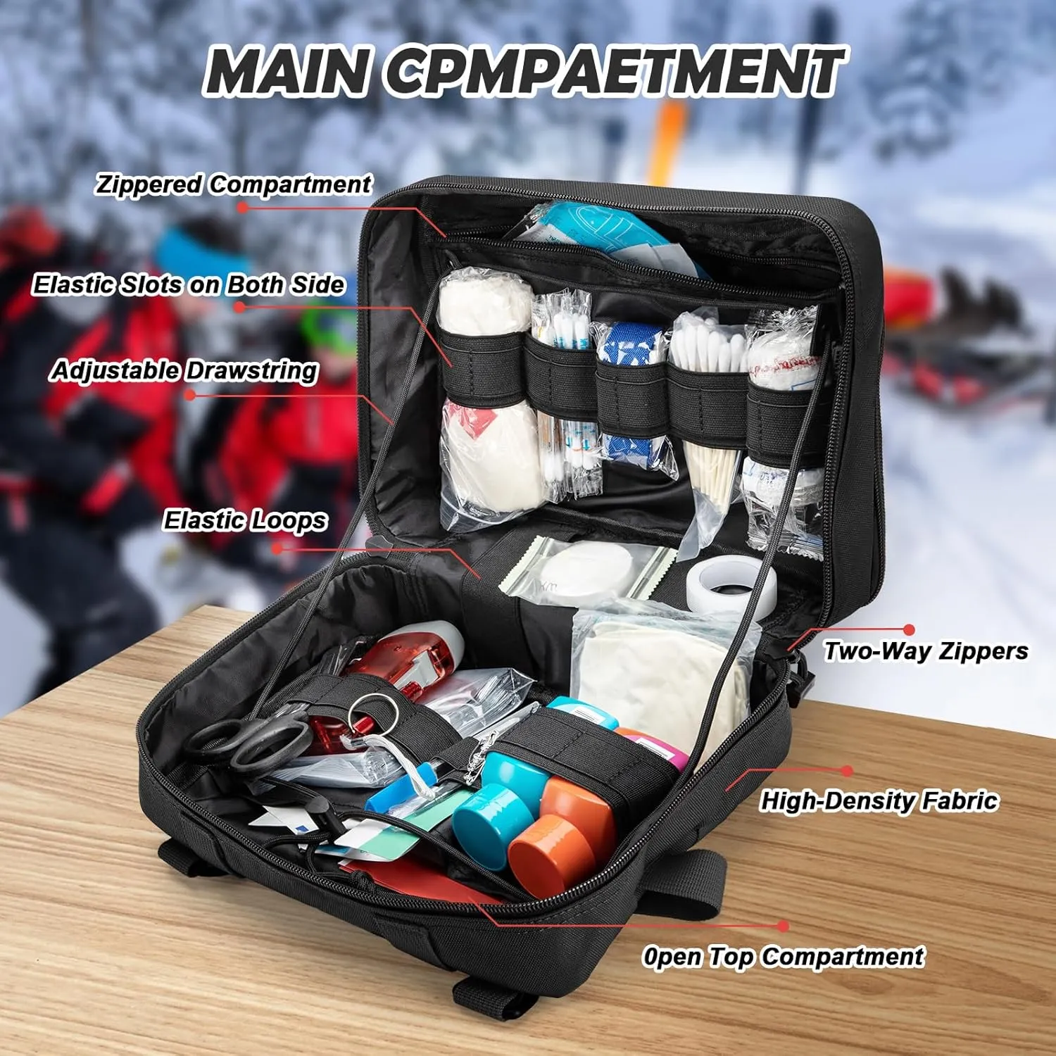 Jueachy Tactical Molle Pouch Large Admin Bag Utility Tool Pouches Molle Attachment EDC Pouches Expandable Molle Accessories Organizer Medical Pocket U.S.A Patch Included