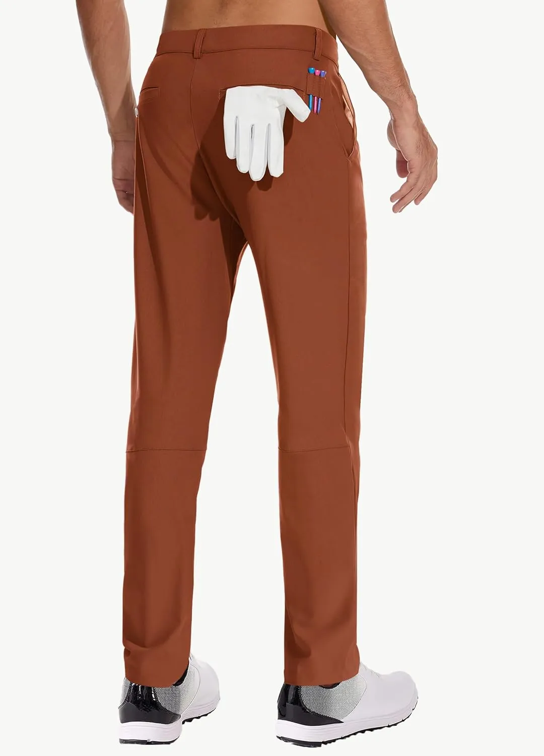 JWM Men's Golf Dress Pant Stretch - 30"/32"/34" Work Business Casual Comfy Trousers Slacks Quick Dry Lightweight 5 Pockets