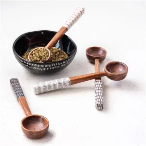 Karma - Patterned Handle Wooden Spoons