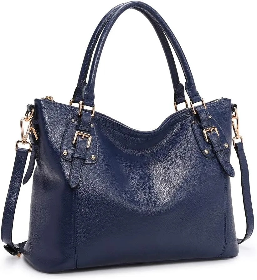 Kattee Leather Handbags Tote Shoulder Bag for Woman Satchel Designer Purse Top Handles Crossbody Bag Large Capacity