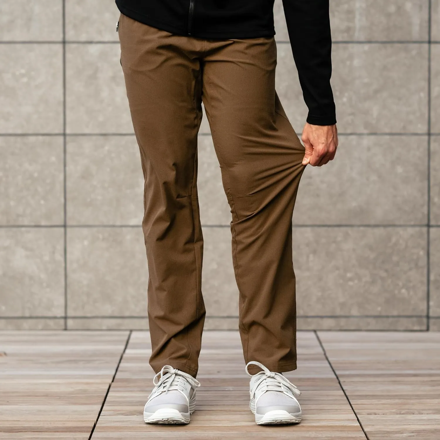 KETL MTN Vent Lightweight Straigt Fit Pants: Summer Hiking & Travel - Ultra-Breathable, Packable & Stretchy - Men's