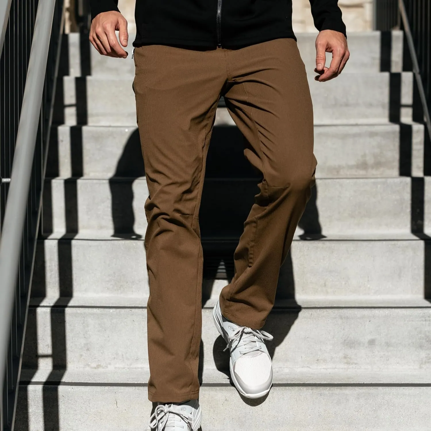 KETL MTN Vent Lightweight Straigt Fit Pants: Summer Hiking & Travel - Ultra-Breathable, Packable & Stretchy - Men's