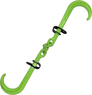 Keyfit Tools Quick RIG Heavy Duty Forged General Utility 15" Double Hook for Fast Strap Chain Rope Cable to Shackle Made Quick & Easy 2 Ton 4000 Lbs WLL Material Handling Warehouse