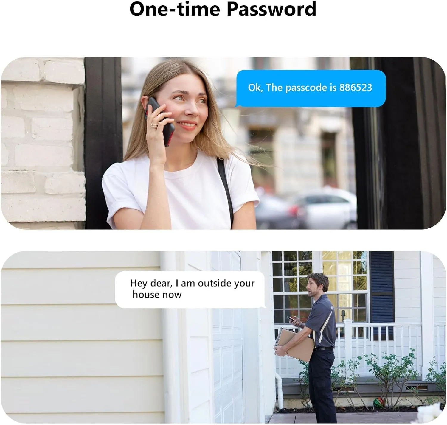 Keyless Entry Fingerprint Door Lock with 2 Lever Handles - PHYSEN Smart Deadbolt Set for Front Door - Electronic Digital Keypad Lock - Biometric- Auto Lock - Easy Installation - Matte Black