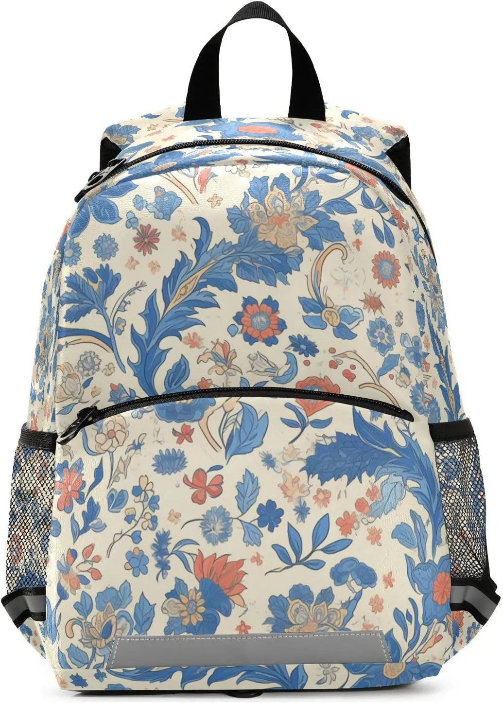 Kids Backpack for Boys Mini Multifunctional Bookbag with Reflective Strips Travel Outdoor Daypack, Paisley Watercolor