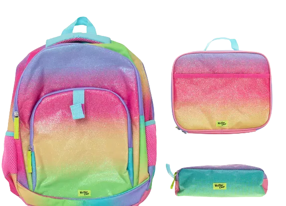 KIDS OMBRE GLITTER BACKPACK - PINK