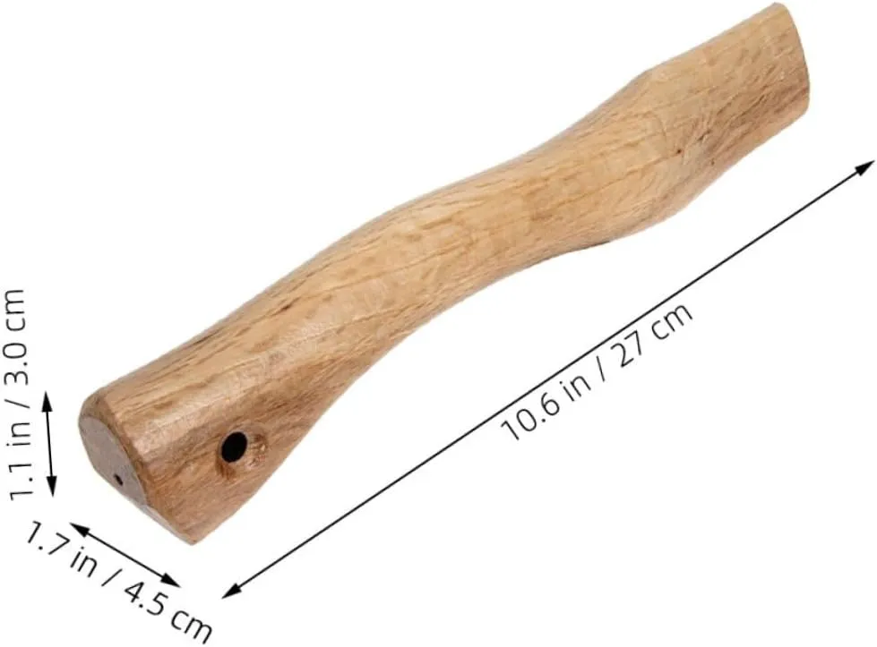 Kisangel 6pcs Ergonomic Wooden Axe Handle Replacement Wood Grip for Use Smooth Easy Installation Compatible Various Axes for Camping and Outdoor Activities