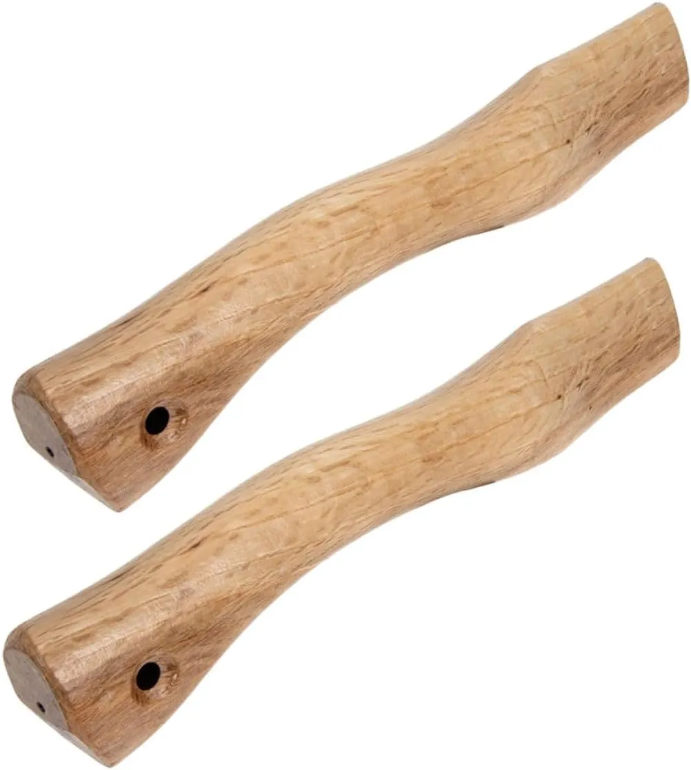 Kisangel 6pcs Ergonomic Wooden Axe Handle Replacement Wood Grip for Use Smooth Easy Installation Compatible Various Axes for Camping and Outdoor Activities