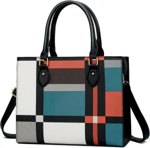 KKXIU Purses and Handbags for Women Vegan Leather Tote Shoulder Bag Ladies Top Handle Satchel with Coin Purse