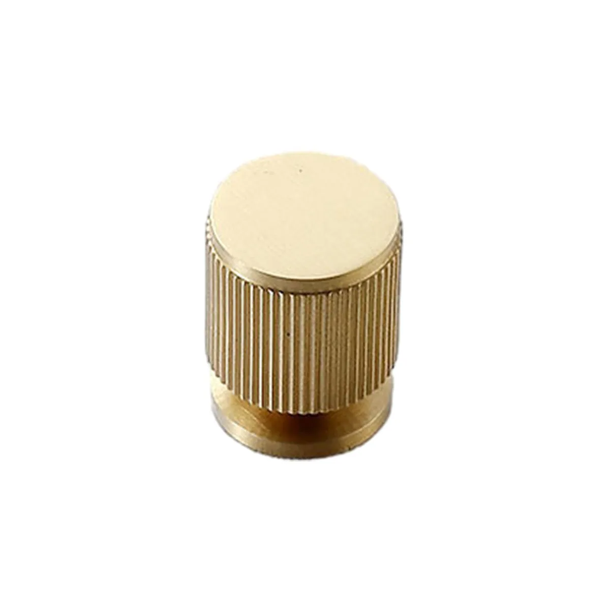 Knurled Copper Cabinet Handles and Knobs for Kitchen and Drawers Brushed Brass