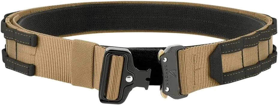 KRYDEX Quick Release Rigger MOLLE Belt 1.75 Inch Inner & Outer Tactical Heavy Duty Belt