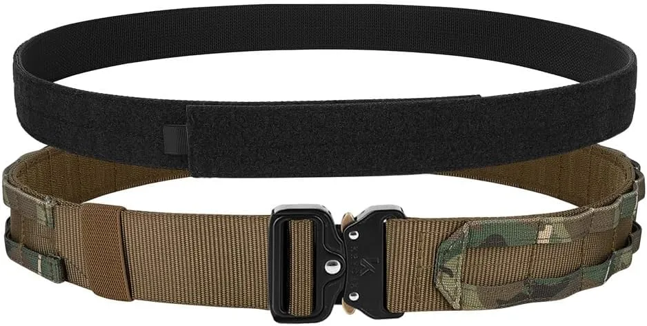 KRYDEX Quick Release Rigger MOLLE Belt 1.75 Inch Inner & Outer Tactical Heavy Duty Belt