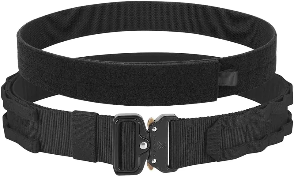 KRYDEX Quick Release Rigger MOLLE Belt 1.75 Inch Inner & Outer Tactical Heavy Duty Belt