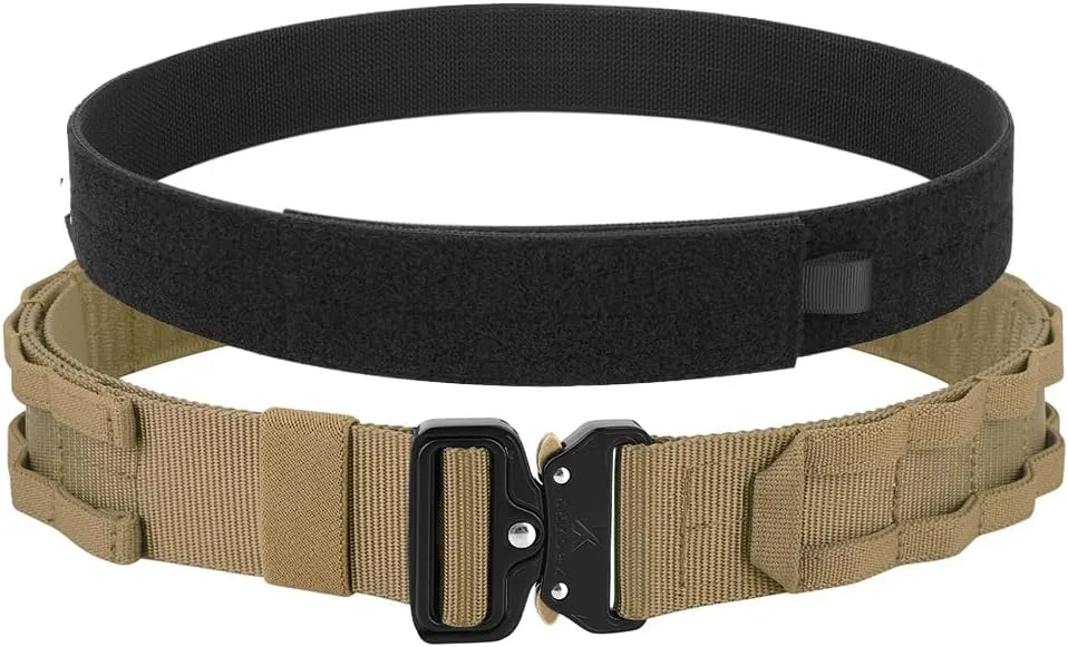 KRYDEX Quick Release Rigger MOLLE Belt 1.75 Inch Inner & Outer Tactical Heavy Duty Belt
