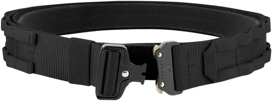 KRYDEX Quick Release Rigger MOLLE Belt 1.75 Inch Inner & Outer Tactical Heavy Duty Belt