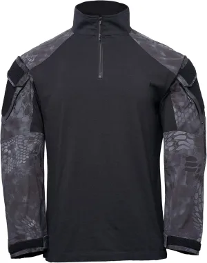 Kryptek Men's Tactical Rugby Half Zip, Long Sleeve Shirt