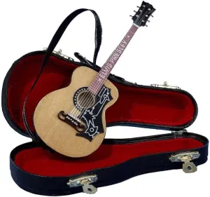 Kurt S. Adler Elvis Presley Acoustic Guitar with Case 5.5" Ornament